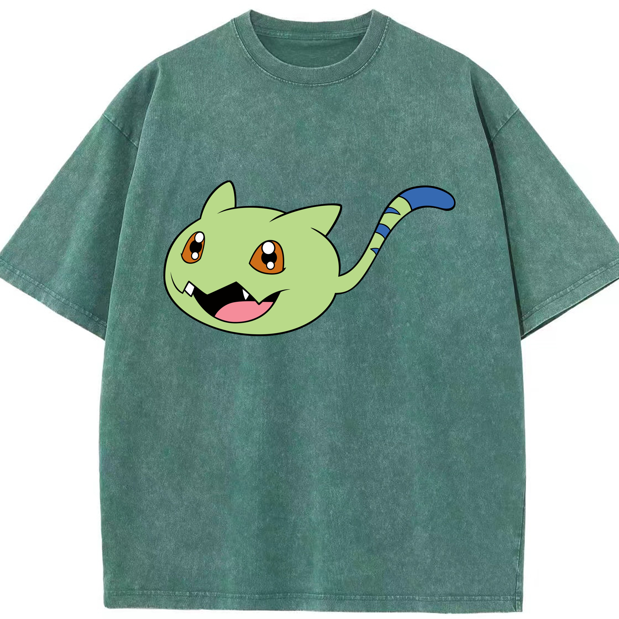 （画像用） Digimon デジタルモンスター/デジモン 綿100% ヴィンテージ風 半袖Tシャツ（フロントプリント）